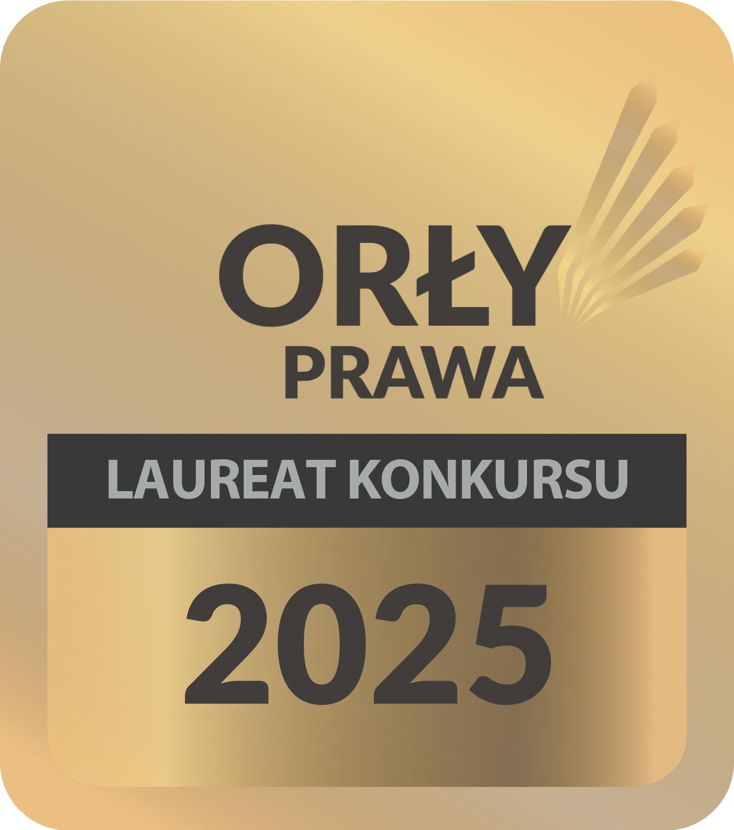 Podium w plebiscycie Orły Prawa 2025 roku
